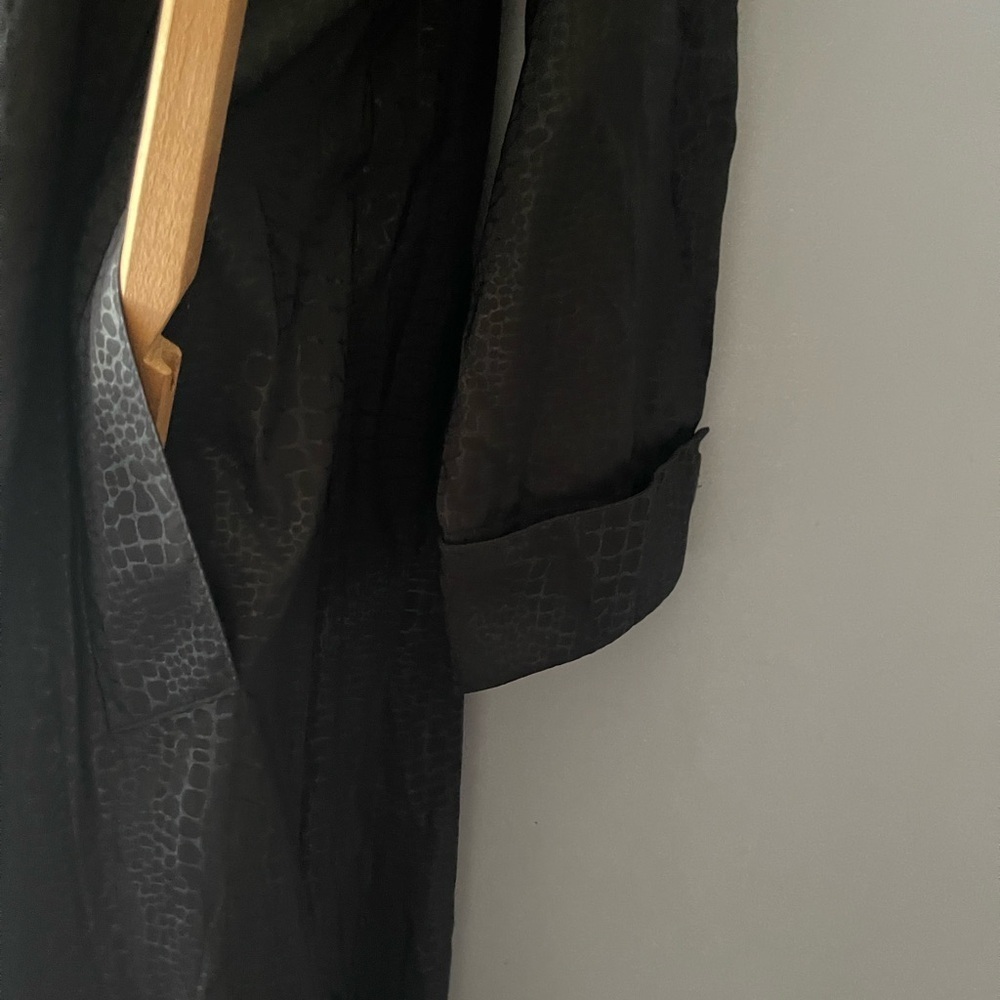 Mycra Pac Black  raincoat LONG Women's reptil print M/L - Picture 5 of 16